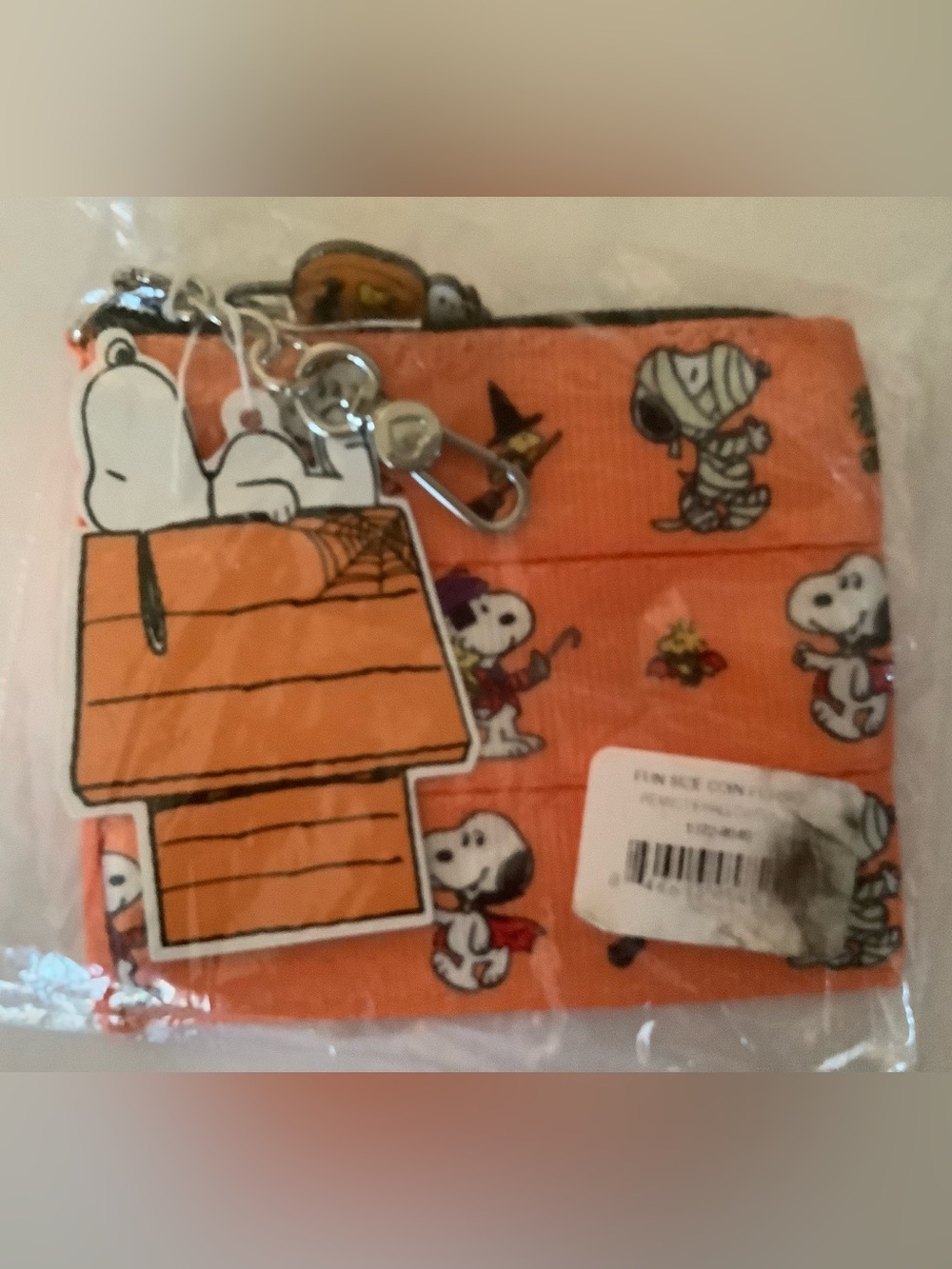 Harveys Peanuts Halloween Snoopy Coin Purse New and sealed